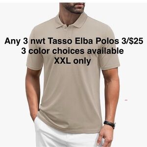 Men's NWT Gray XXL Tasso Elba
Polo Shirt